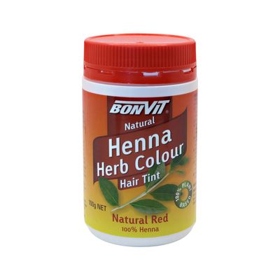 Bonvit Henna Herb Colour Hair Tint Natural Red 100g